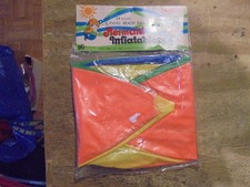 Vintage Inflatable Beach Ball Mermaid Pattern Multicolor Vinyl Toy taiwan 24inch