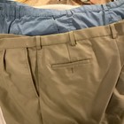 Haggar Men’s Beige Chino Shorts Pleated Front Slash Pockets 9" Inseam — photo 8