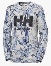 Helly Hansen Womens Crew Sweatshirt Sweater HH Logo Grey Fog Esra Size Small NEW