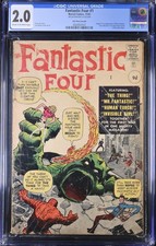 FANTASTIC FOUR #1 CGC 2.0 UK PRICE VARIANT  ULTRA RARE ONLY 48 EXIST #4660800002