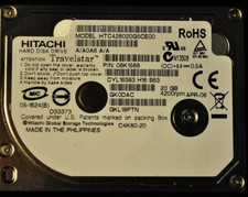 New/Sealed 1.8" Hitachi 20GB ZIF Hard Drive HTC426020G5CE00 08K1568 4200rpm