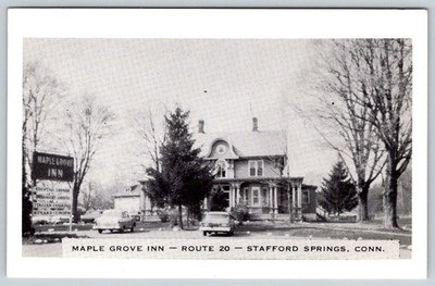 Maple Grove Inn Stafford Springs Connecticut Vintage Postcard AF382