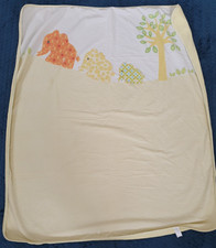 Mothercare Cot Blanket Coverlet Elephant family fleece reverse 7179325 Preloved