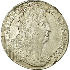 [#20681] Coin, France, Louis XIV, 1/4 Écu aux 3 couronnes, 1/4 Ecu, 1715, Bayo, 