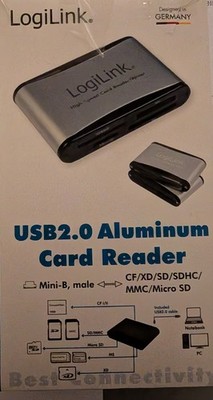 USB 2,0 Alu Card Reader ,  MC-USBC-Displayport,  Adapter, Original Verpackt