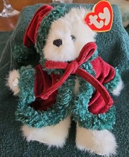 Ty Beanie Baby Klause Attic Treasures 2000 White Bear 9" White
