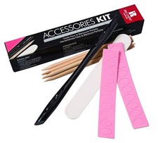 RC Red Carpet Manicure Accessories Kit with Cuticle Pusher,
