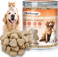Freeze Dried Chicken Salmon Dog Cat Treats 98 Meat Grain Free
