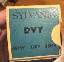 DVY Projektor Lampa projekcyjna Żarówka 650W 120V Sylvania USA *AVG 25-GODZINNA LAMPA*