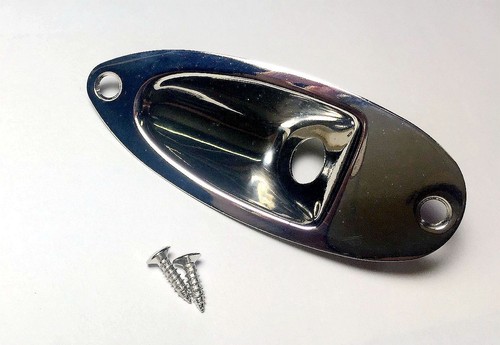 Quality Boat Jack Plate NICKEL Metric for style Strat Stratocaster Guitar - Bild 2 von 2