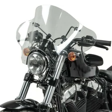 Large Smoke Windshield Motorcycle 7''For Harley Suzuki Kawasaki Yamaha Honda Kit
