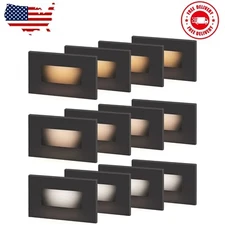 3 Color Low Voltage 12V-24V LED Step Lights Indoor and Outdoor, 3.5W 175Lm Stair