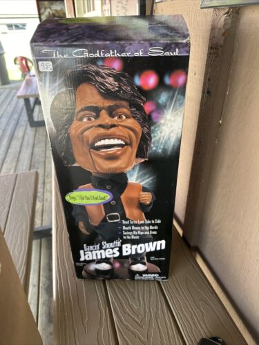 Vintage Gemmy James Brown Dancin' Shoutin' Singing 20" Figure Animated With Box - Picture 1 of 9