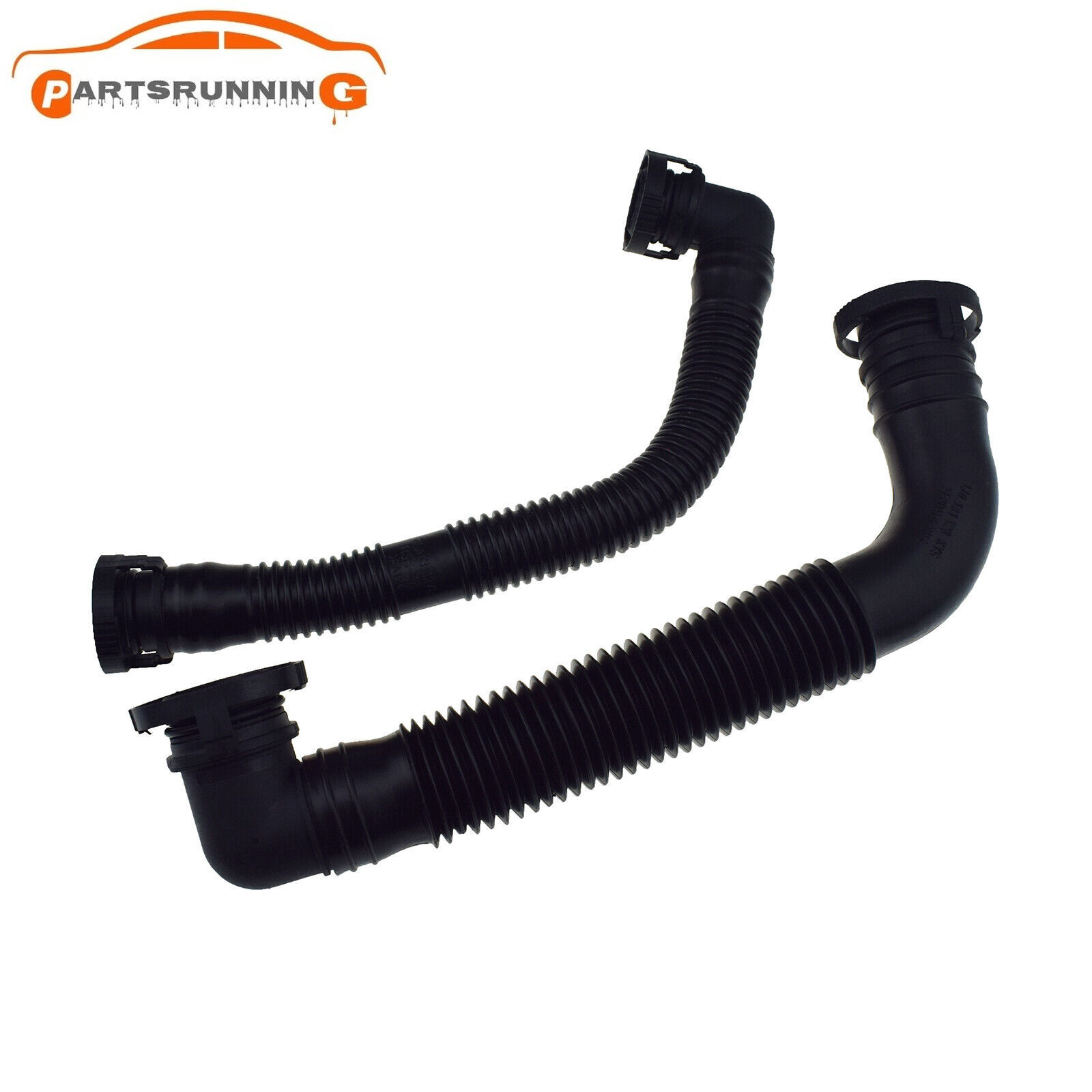 2Pcs Secondary Air Pump Breather Exhaust Hose For AudiA4 VW Passat B6