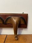 Vintage hand carved Wooden Triple ELEPHANT coat / cloth Hanger - From Thailand — photo 4