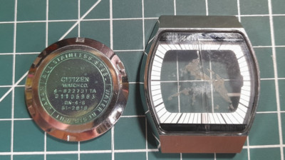 Vintage 70er Citizen 51-2818 Automatikgehäuse und -boden *4-821731* Ersatzteile repariert*