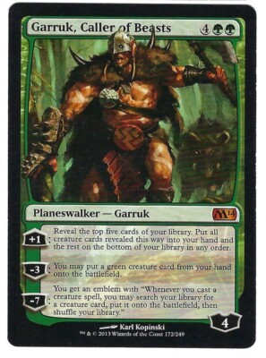 MTG - Garruk, Caller of Beasts - Magic 2014 - 172/249 MTG - Garruk, Caller of Beasts - Magic 2014 - 172/249