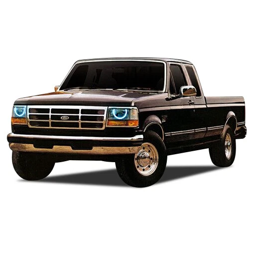 RGB Multi Color LED Halo kit with Wifi App for 1992-1997 Ford F-250 Headlights - Image 4 of 4