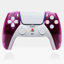 Crystal Orchid PS5 Controller Killscreen Clear Purple Pro DualSense Retro