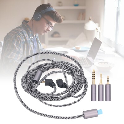 Earphone Upgrade Cable 2 Pin 0.78mm 3.5mm 2.5mm 4.4mm Plug Replacement Earbuds