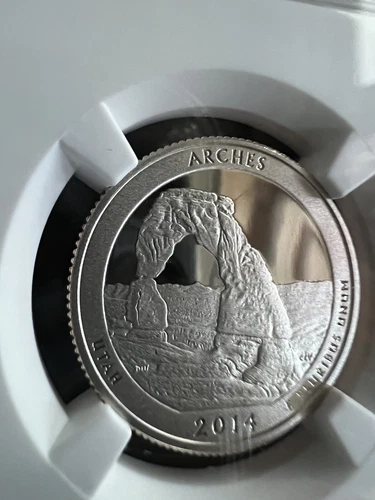 2014 S Arches Quarter PF69 Ultra Cameo Clad NGC Certified 25c Proof Coin