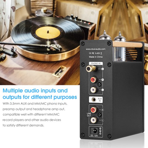 HiFi Valve Tube Stereo MM / MC Phono Preamp for Turntables Headphone Amplifier - 第 4/9 張圖片