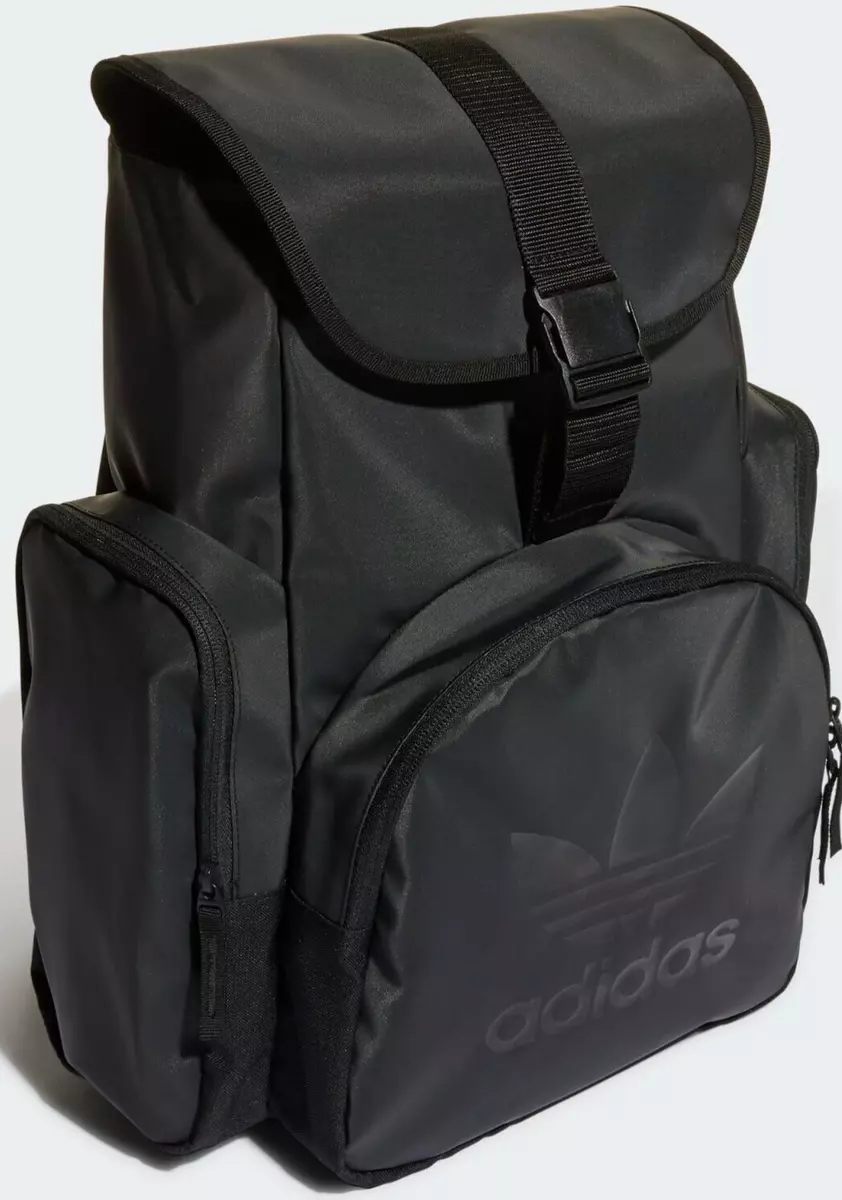 TOPLOADER ADICOLOR $80 ARCHIVE TRIFOIL | BLACK 31L NEW FLAP HK5042 BACKPACK eBay ADIDAS