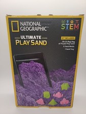 National Geographic Ultimate Play Sand 2LB Bag of Purple Play Sand, Molds Tray