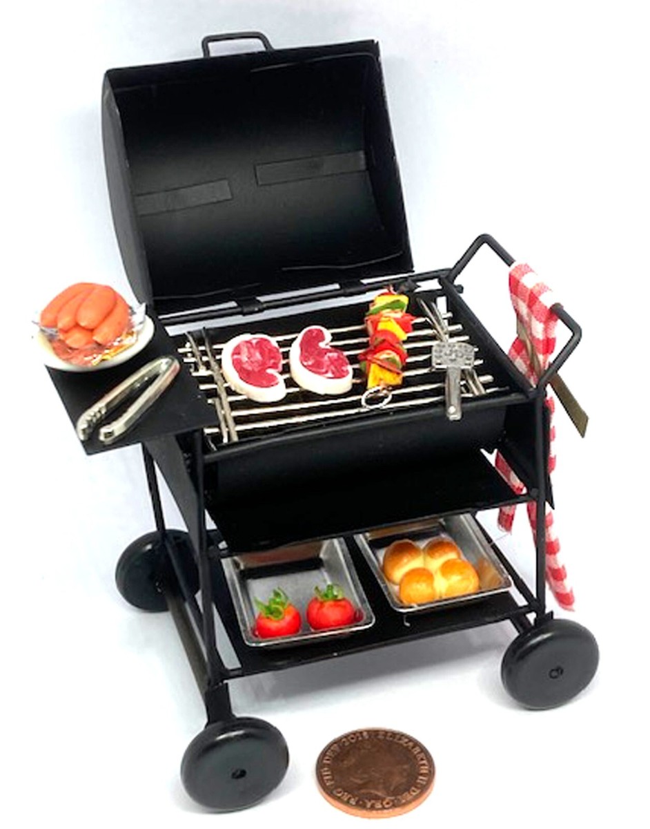 Town Square Miniatures Casa Delle Bambole Deluxe BBQ Barbecue - Foto 4