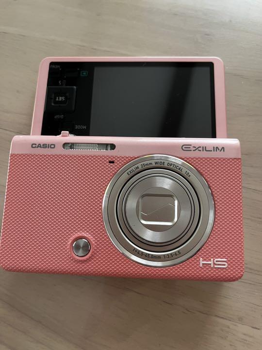 CASIO HIGH SPEED EXILIM EX-ZR70 Pink Digital Camera Selfie Tilt LCD 10x  Optics
