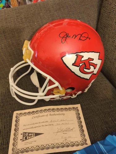 Joe Montana  Autograph KC Chiefs Proline Riddell Full Size Helmet COA