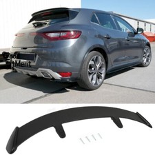 For Renault Megane Hatchback Matte Black Rear Add-on Flap Spoiler Wing Gt Style