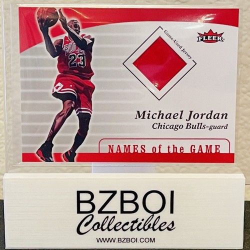 Michael Jordan 2006-07 FLEER MISSING LINKS NAMES OF THE GAME USED JERSEY CARD #3