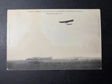 1909 France RPPC Aviation Postcard Cover Betheny to Paris