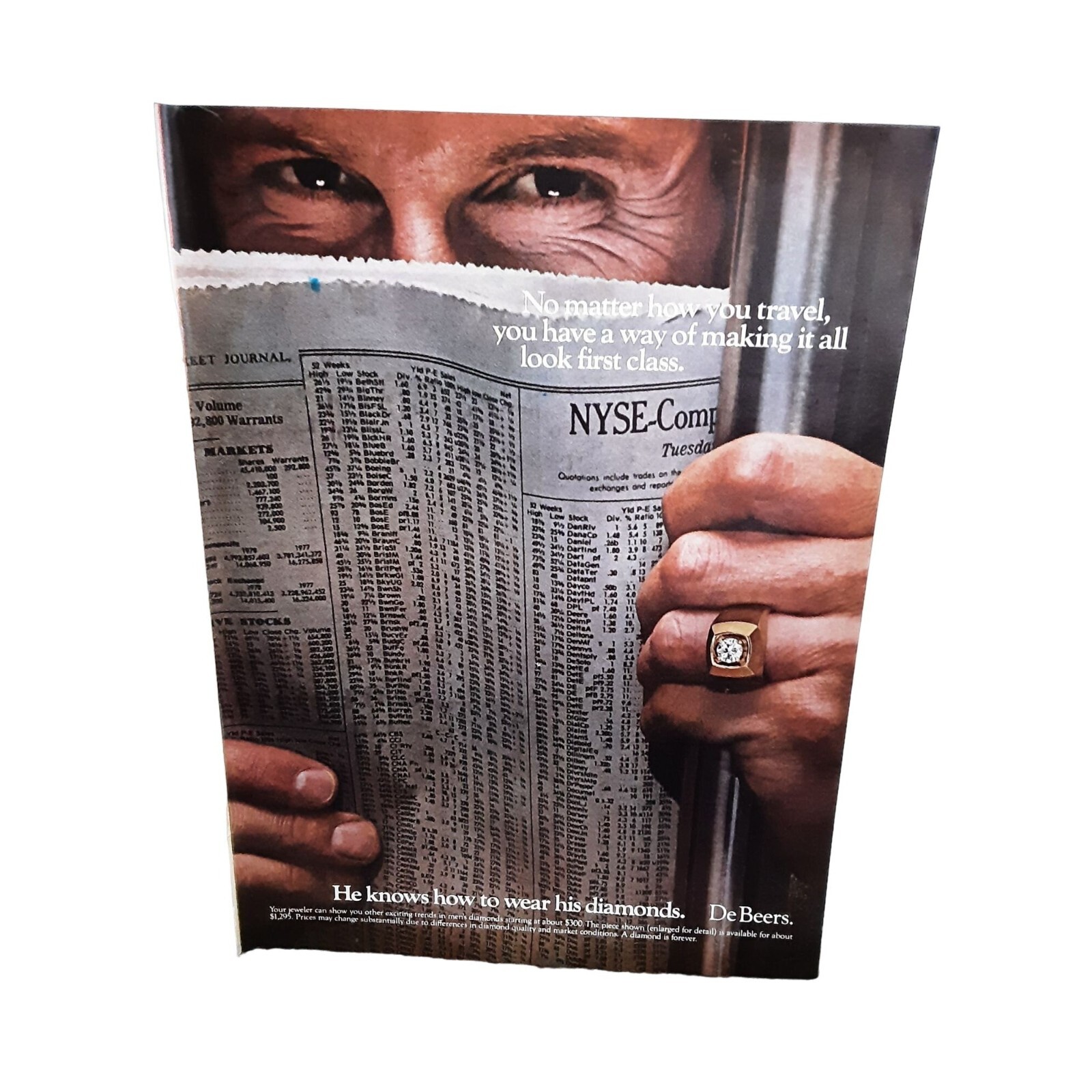 De Beers Diamonds stock exchange newspaper vintage 1980 Magazine Print ...