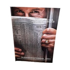 De Beers Diamonds stock exchange newspaper vintage 1980 Magazine Print Ad