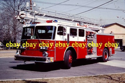 NJ16 Fire Apparatus Slide Rusling Hose Co Hamilton Twp NJ 1984 Duplex 3-D