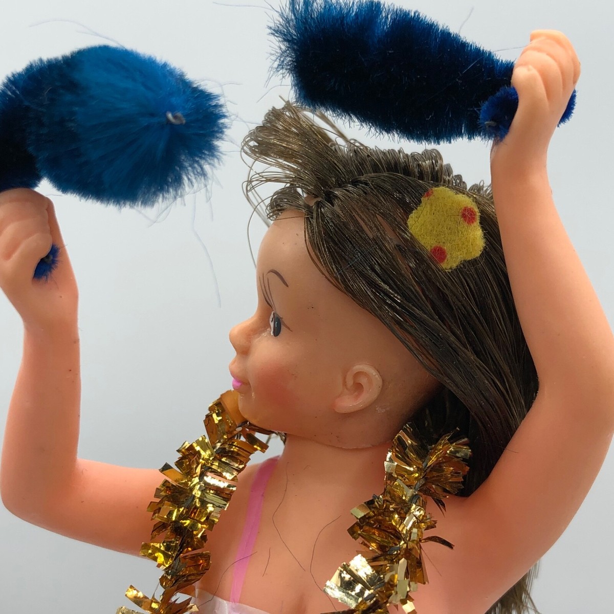Vintage Wind Up Hawaiian Hula Doll Tiki Tin Base w/ Original Vintage Wind Up Hawaiian Hula Doll Tiki Tin Base w/ Original
