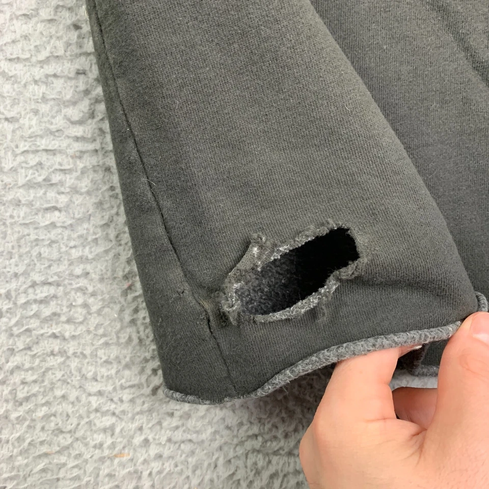 Calça de Moletom Feminina Vintage Lucky Brand Y2K Extra Grande Perna Larga Malha-Vestido Preto Boho Flor - Imagem 4 de 4