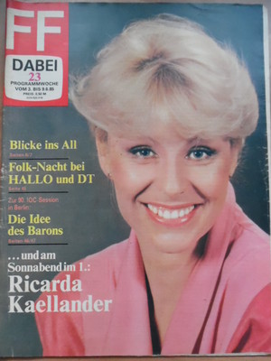 FF DABEI 23 - 1985 B TV 3.- 9.6. Ricarda Kaellander MUCK Gisela May Olympia IOC