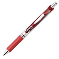 BL77B Pentel EnerGel Deluxe RTX Liquid Gel Pen, 0.7mm Med, Red Ink, Pack of 1