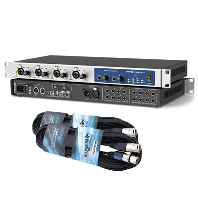 RME Fireface 802 FS 60-Kanal USB Audio Interface + 2x keepdrum XLR Kabel