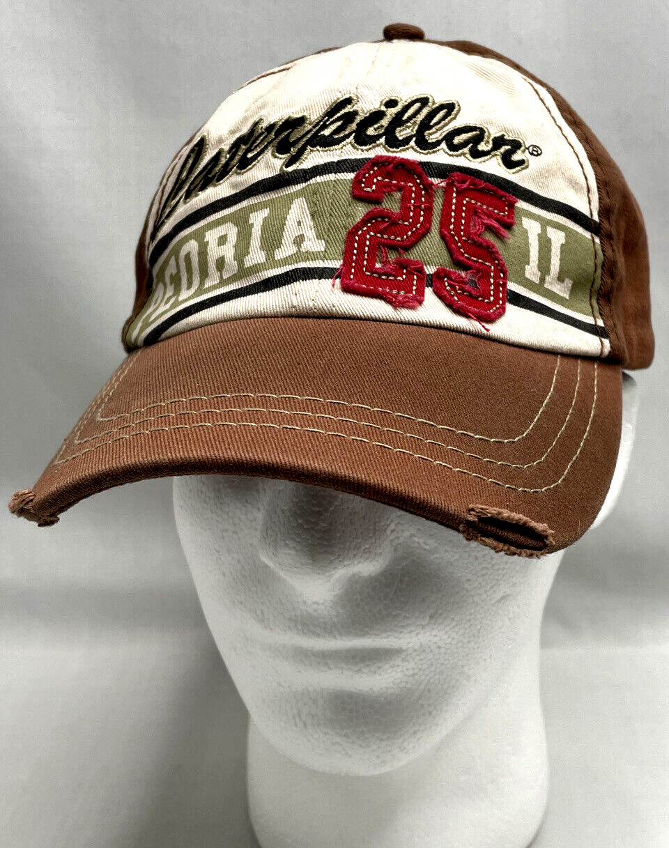 Brown CAT Caterpillar Adjustable Strapback Trucke… - image 1