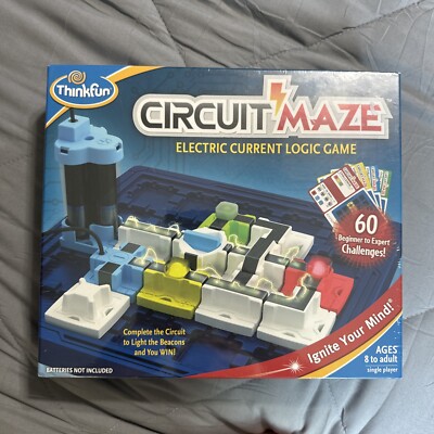 ThinkFun - CIRCUIT MAZE Electric Current Logic Game - STEM Toy - New Sealed Box