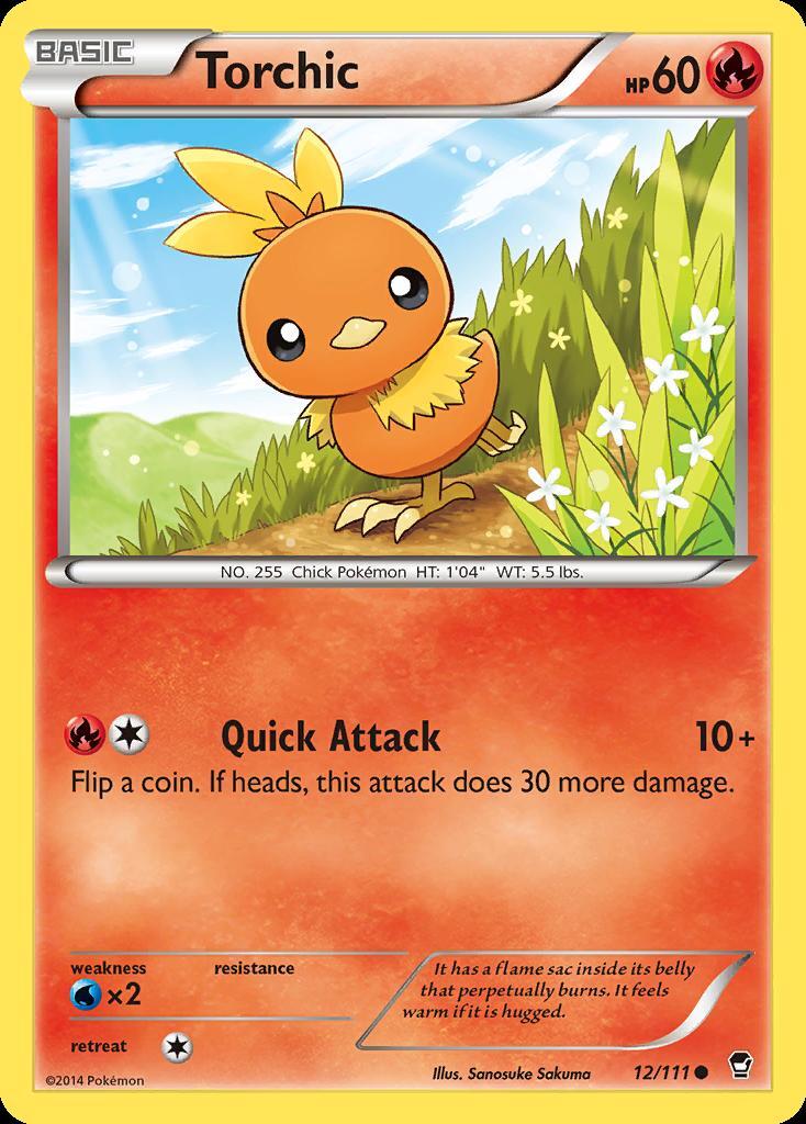 Pokemon Torchic (12/113) Furious Fists LP