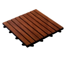 Bali Collection- Decking Tiles, Quality Teak Wood,  Set of 10 , 30 x 30 Cm. BNIB