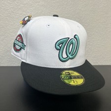 Hat Club Exclusive Washington Nationals Wale 10 Years 7 1/2 Aux Pack White Black