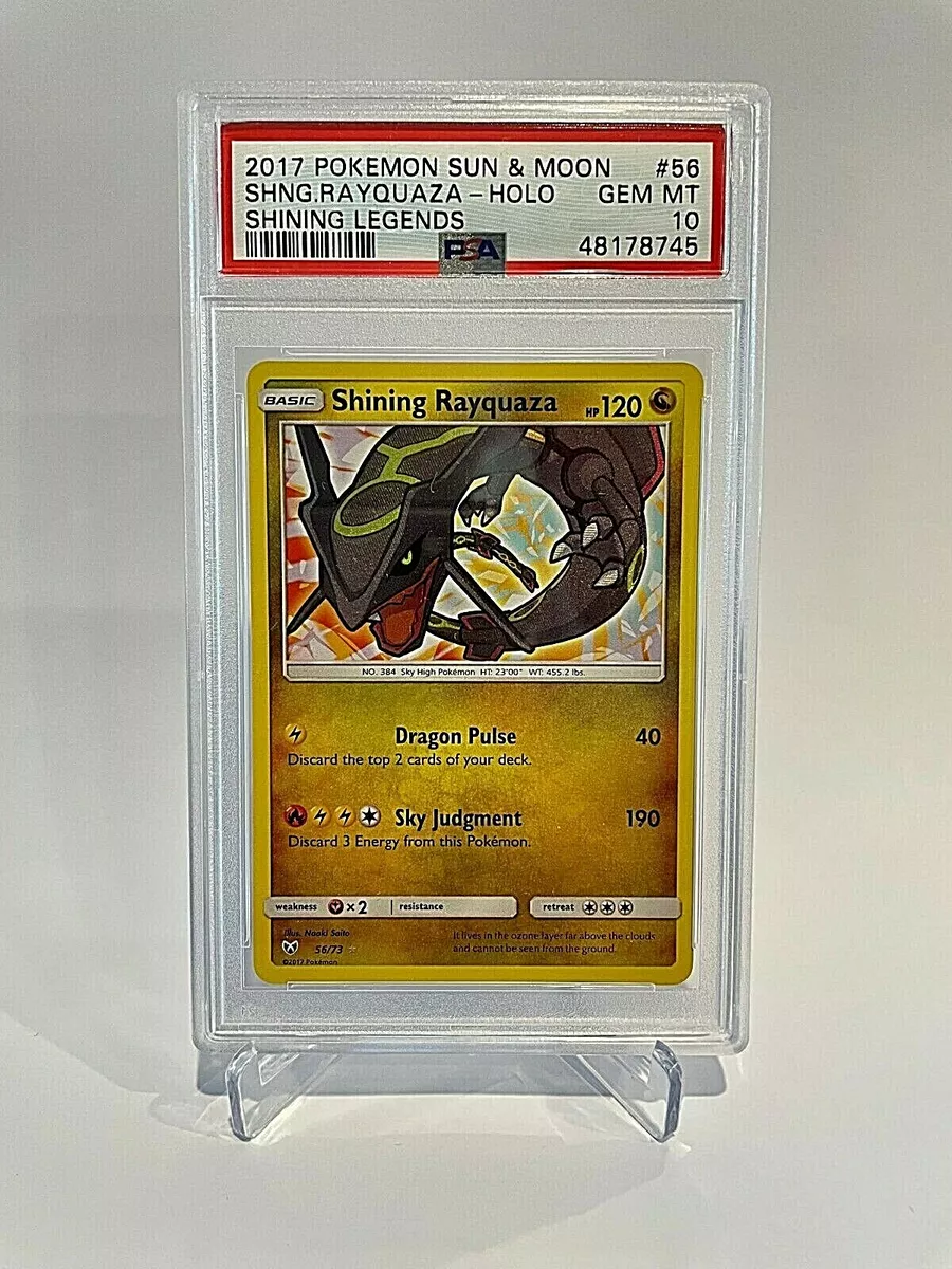 Shiny Mewtwo & Rayquaza Tag Team GX Custom Made 