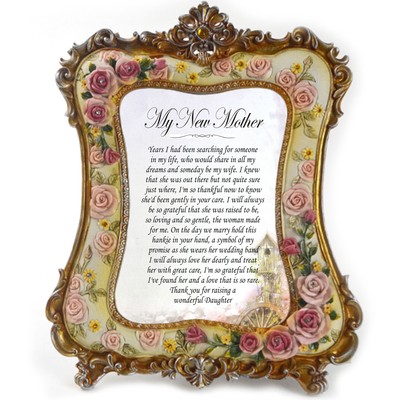 mother son wedding picture frame