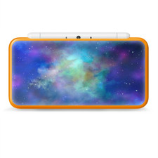 Skins Decal Wrap for Nintendo 2DS XL - lavender blue purple galaxy